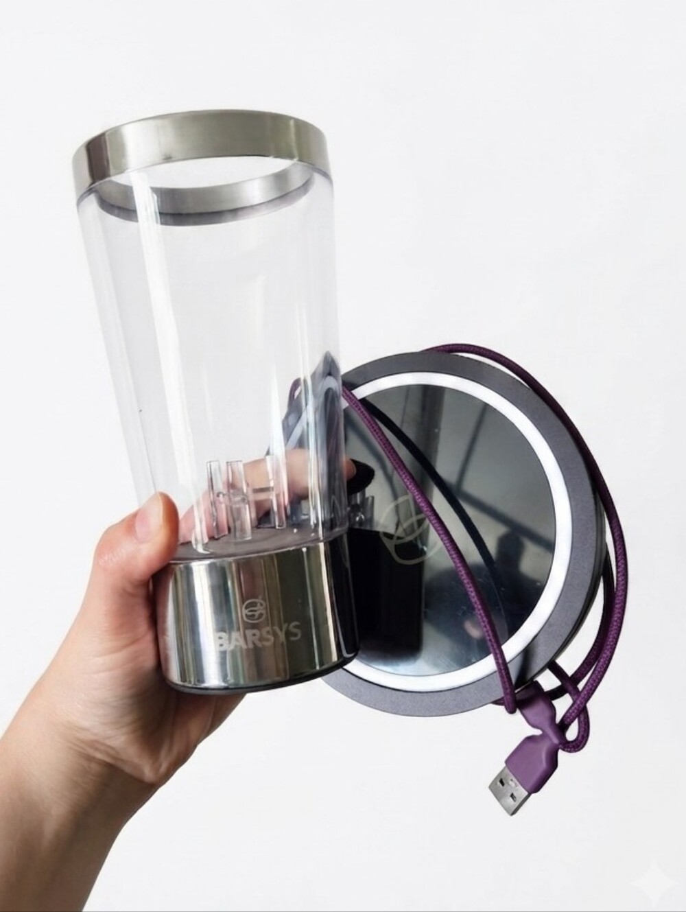 Barsys Coaster 2.0 Smart Cocktail Maker & Wireless Mixer Glass – App-Enabled Hom